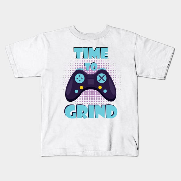 Time to grind Kids T-Shirt by gold package